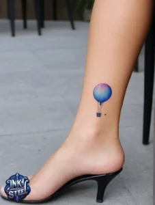 Balloon tattoo meaning - Balloon tattoo small - Balloon tattoo ideas - 3 balloon tattoo - Balloon tattoo with Names - Hot air balloon tattoo