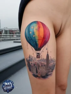 Balloon tattoo meaning - Balloon tattoo small - Balloon tattoo ideas - 3 balloon tattoo - Balloon tattoo with Names - Hot air balloon tattoo