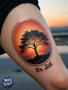 Be still tattoo meaning - Be Still tattoo Ideas -Be still tattoos for females - Be still tattoo small - Be still tattoo with cross - Be still tattoo with Flower