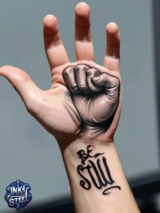 Be still tattoo meaning - Be Still tattoo Ideas -Be still tattoos for females - Be still tattoo small - Be still tattoo with cross - Be still tattoo with Flower