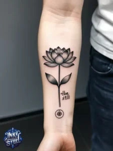 Be still tattoo meaning - Be Still tattoo Ideas -Be still tattoos for females - Be still tattoo small - Be still tattoo with cross - Be still tattoo with Flower