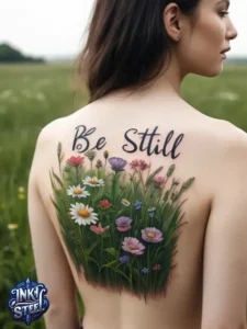 Be still tattoo meaning - Be Still tattoo Ideas -Be still tattoos for females - Be still tattoo small - Be still tattoo with cross - Be still tattoo with Flower