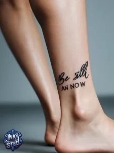 Be still tattoo meaning - Be Still tattoo Ideas -Be still tattoos for females - Be still tattoo small - Be still tattoo with cross - Be still tattoo with Flower