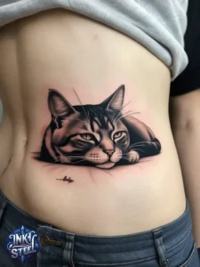 Belly button cat tattoo meaning - Belly button cat tattoo men - Belly button cat tattoo female - Belly button cat tattoo male - Belly button cat tattoo ideas - Funny cat belly button Tattoo - Cat tattoo belly button king of Staten Island - Belly button cat tattoo forearm