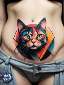 Belly button cat tattoo meaning - Belly button cat tattoo men - Belly button cat tattoo female - Belly button cat tattoo male - Belly button cat tattoo ideas - cat belly button Tattoo - Cat tattoo belly button - Belly button cat tattoo forearm