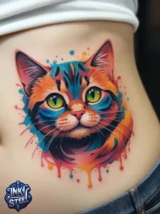 Belly button cat tattoo meaning - Belly button cat tattoo men - Belly button cat tattoo female - Belly button cat tattoo male - Belly button cat tattoo ideas - Funny cat belly button Tattoo - Cat tattoo belly button king of Staten Island - Belly button cat tattoo forearm