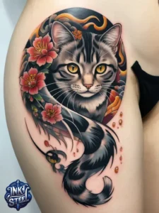 Belly button cat tattoo meaning - Belly button cat tattoo men - Belly button cat tattoo female - Belly button cat tattoo male - Belly button cat tattoo ideas - Funny cat belly button Tattoo - Cat tattoo belly button king of Staten Island - Belly button cat tattoo forearm