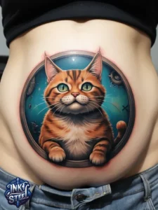 Belly button cat tattoo meaning - Belly button cat tattoo men - Belly button cat tattoo female - Belly button cat tattoo male - Belly button cat tattoo ideas - cat belly button Tattoo - Cat tattoo belly button - Belly button cat tattoo forearm