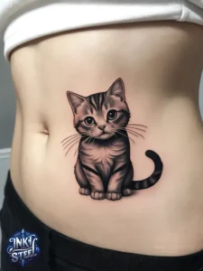 Belly button cat tattoo meaning - Belly button cat tattoo men - Belly button cat tattoo female - Belly button cat tattoo male - Belly button cat tattoo ideas - Funny cat belly button Tattoo - Cat tattoo belly button king of Staten Island - Belly button cat tattoo forearm