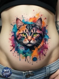 Belly button cat tattoo meaning - Belly button cat tattoo men - Belly button cat tattoo female - Belly button cat tattoo male - Belly button cat tattoo ideas - cat belly button Tattoo - Cat tattoo belly button - Belly button cat tattoo forearm