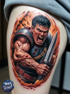 Berserk tattoo meaning - Berserk tattoo Brand of Sacrifice - Berserk tattoo ideas - Berserk tattoo Guts - Berserk tattoo neck - Berserk tattoo sleeve