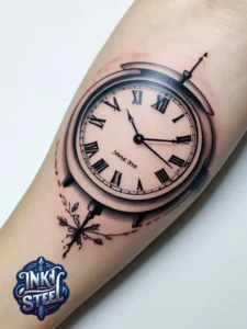 Temporary birth clock tattoos - Birth clock tattoo with name - Birth clock tattoos for guys - Birth clock tattoo small - Birth clock tattoo ideas - Time of birth Tattoo small