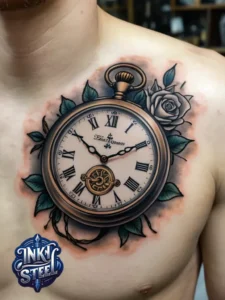 Temporary birth clock tattoos - Birth clock tattoo with name - Birth clock tattoos for guys - Birth clock tattoo small - Birth clock tattoo ideas - Time of birth Tattoo small