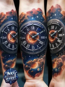 Temporary birth clock tattoos - Birth clock tattoo with name - Birth clock tattoos for guys - Birth clock tattoo small - Birth clock tattoo ideas - Time of birth Tattoo small