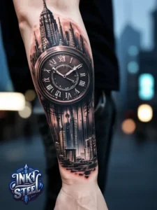 Temporary birth clock tattoos - Birth clock tattoo with name - Birth clock tattoos for guys - Birth clock tattoo small - Birth clock tattoo ideas - Time of birth Tattoo small