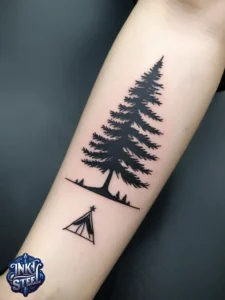 Campsite tattoos for females - Campsite tattoos for guys - Campsite tattoo meaning - Campsite tattoo small - Camping tattoo minimalist - Camping tattoos for guys