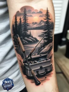 Campsite tattoos for females - Campsite tattoos for guys - Campsite tattoo meaning - Campsite tattoo small - Camping tattoo minimalist - Camping tattoos for guys