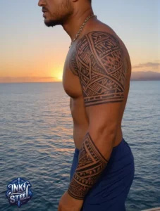 Color sleeve tattoo men - Colorful sleeve tattoos for females - Color sleeve tattoo ideas - Color Sleeve tattoos on dark skin - Colored sleeve tattoos vs black and white