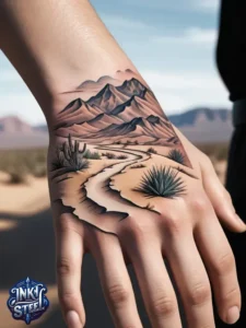 Desert tattoo Minimal - Desert tattoo meaning - Desert tattoos for females - Desert tattoo ideas - Desert Tattoo sleeve - Traditional desert tattoo