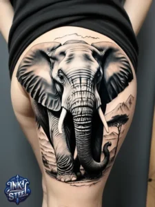 Elephant thigh tattoo female - Elephant Thigh Tattoo Black Girl - Elephant thigh tattoo male - Elephant thigh tattoo small - Elephant thigh tattoo meaning - Elephant thigh tattoo ideas