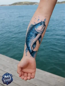 Simple fish tattoo small - Simple fish tattoo meaning - Simple fish tattoo on hand - Simple fish tattoo ideas - Small fish tattoos for Guys - Simple fish tattoos for females