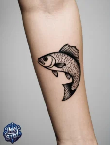 Simple fish tattoo small - Simple fish tattoo meaning - Simple fish tattoo on hand - Simple fish tattoo ideas - Small fish tattoos for Guys - Simple fish tattoos for females