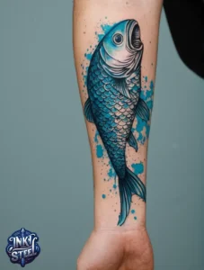 Simple fish tattoo small - Simple fish tattoo meaning - Simple fish tattoo on hand - Simple fish tattoo ideas - Small fish tattoos for Guys - Simple fish tattoos for females