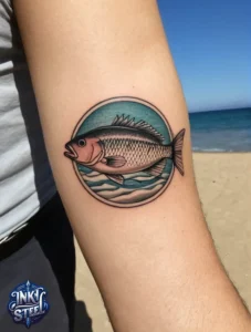 Simple fish tattoo small - Simple fish tattoo meaning - Simple fish tattoo on hand - Simple fish tattoo ideas - Small fish tattoos for Guys - Simple fish tattoos for females