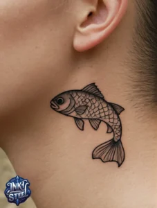 Simple fish tattoo small - Simple fish tattoo meaning - Simple fish tattoo on hand - Simple fish tattoo ideas - Small fish tattoos for Guys - Simple fish tattoos for females