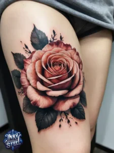 Flower leg tattoos for females - Unique Flower Leg Tattoos for females - Simple flower leg tattoos - Small flower leg tattoos for females - Flower Leg Tattoo male - Lower leg Flower Tattoo