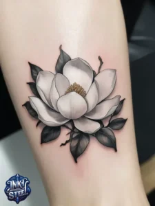 Flower leg tattoos for females - Unique Flower Leg Tattoos for females - Simple flower leg tattoos - Small flower leg tattoos for females - Flower Leg Tattoo male - Lower leg Flower Tattoo