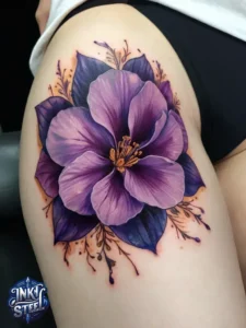 Flower leg tattoos for females - Unique Flower Leg Tattoos for females - Simple flower leg tattoos - Small flower leg tattoos for females - Flower Leg Tattoo male - Lower leg Flower Tattoo