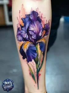 Flower leg tattoos for females - Unique Flower Leg Tattoos for females - Simple flower leg tattoos - Small flower leg tattoos for females - Flower Leg Tattoo male - Lower leg Flower Tattoo