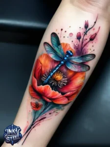 Flower leg tattoos for females - Unique Flower Leg Tattoos for females - Simple flower leg tattoos - Small flower leg tattoos for females - Flower Leg Tattoo male - Lower leg Flower Tattoo