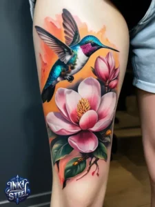 Flower leg tattoos for females - Unique Flower Leg Tattoos for females - Simple flower leg tattoos - Small flower leg tattoos for females - Flower Leg Tattoo male - Lower leg Flower Tattoo