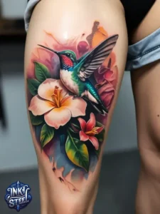 Flower leg tattoos for females - Unique Flower Leg Tattoos for females - Simple flower leg tattoos - Small flower leg tattoos for females - Flower Leg Tattoo male - Lower leg Flower Tattoo