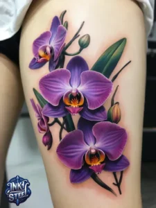 Flower leg tattoos for females - Unique Flower Leg Tattoos for females - Simple flower leg tattoos - Small flower leg tattoos for females - Flower Leg Tattoo male - Lower leg Flower Tattoo