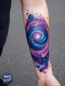 Galaxy tattoo black and white - Galaxy tattoo, Small - Galaxy tattoo minimalist - Galaxy tattoo meaning - Galaxy tattoo ideas - Galaxy tattoos for females