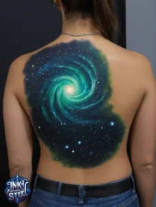 Galaxy tattoo black and white - Galaxy tattoo, Small - Galaxy tattoo minimalist - Galaxy tattoo meaning - Galaxy tattoo ideas - Galaxy tattoos for females