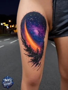 Galaxy tattoo black and white - Galaxy tattoo, Small - Galaxy tattoo minimalist - Galaxy tattoo meaning - Galaxy tattoo ideas - Galaxy tattoos for females