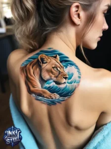 Goddess female lion tattoo small - Goddess female lion tattoo with names - Goddess female lion tattoo ideas - Goddess female lion tattoo sleeve