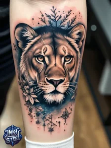 Goddess female lion tattoo small - Goddess female lion tattoo with names - Goddess female lion tattoo ideas - Goddess female lion tattoo sleeve