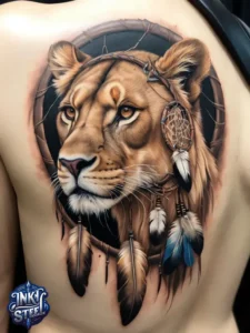 Goddess female lion tattoo small - Goddess female lion tattoo with names - Goddess female lion tattoo ideas - Goddess female lion tattoo sleeve