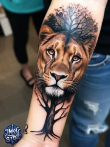 Goddess female lion tattoo small - Goddess female lion tattoo with names - Goddess female lion tattoo ideas - Goddess female lion tattoo sleeve