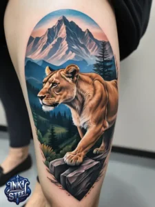 Goddess female lion tattoo small - Goddess female lion tattoo with names - Goddess female lion tattoo ideas - Goddess female lion tattoo sleeve