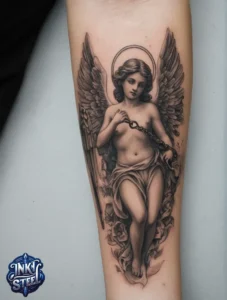 Guardian angel tattoo small -Guardian angel tattoo male - Guardian angel tattoo for female - Guardian angel tattoo meaning - Guardian angel tattoo ideas - Guardian angel tattoo neck