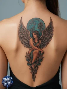 Guardian angel tattoo small -Guardian angel tattoo male - Guardian angel tattoo for female - Guardian angel tattoo meaning - Guardian angel tattoo ideas - Guardian angel tattoo neck