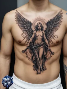 Guardian angel tattoo small -Guardian angel tattoo male - Guardian angel tattoo for female - Guardian angel tattoo meaning - Guardian angel tattoo ideas - Guardian angel tattoo neck