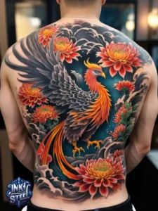 Japanese back tattoo female -Japanese back tattoo Male - Japanese back tattoo black and grey - Japanese Back Tattoo, Samurai - Japanese bodysuit tattoo - Kame-no-koh tattoo