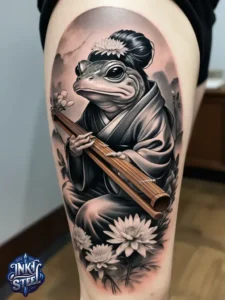 Japanese frog tattoo black and white - Japanese frog tattoo small - Samurai frog tattoo - Japanese frog tattoo smoking - Japanese frog tattoo meanings - Japanese Frog Tattoo Flash